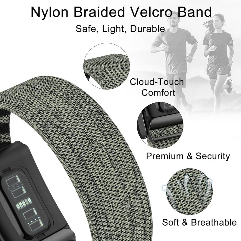 surundo Nylon Sport Band Compatible with Whoop Band 4.0 Strap Men Women with Bumper Case, Breathable Nylon Adjustable Waterproof Replacement Wristbands Straps for Whoop 4.0 - Image 2